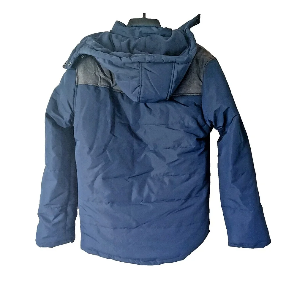 82 DEGREES FAHRENHEIT Men's Size Medium Hooded Waterproof Navy Blue‎ Jacket